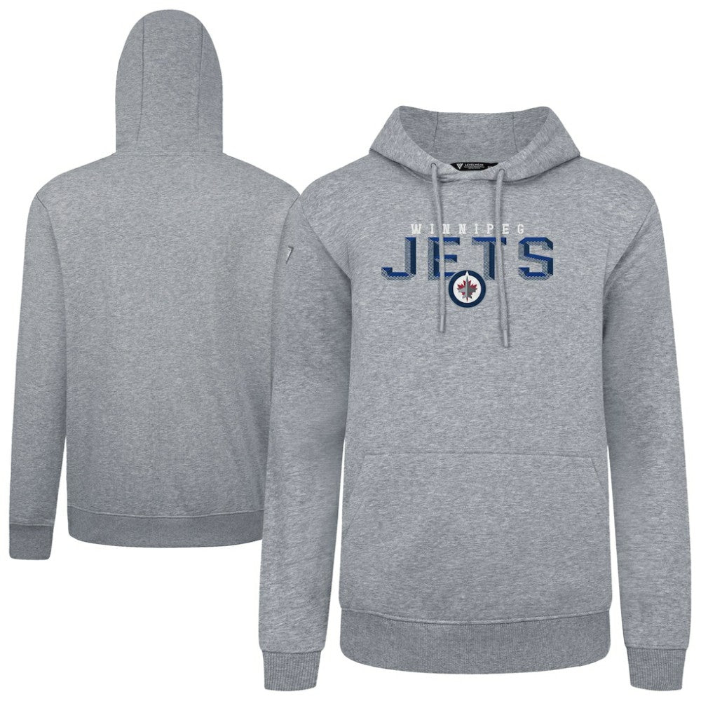 Winnipeg Jets - Levelwear Podium Carve Pullover Hoodie Gray