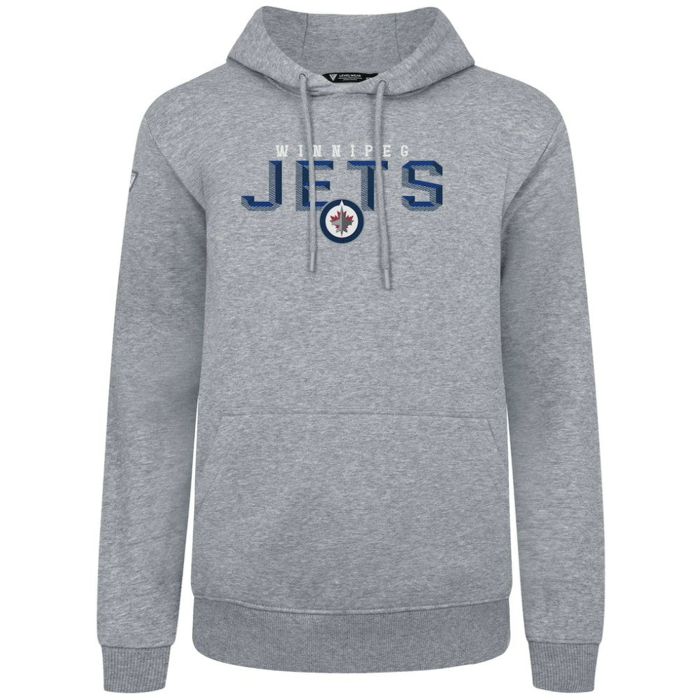 Winnipeg Jets - Levelwear Podium Carve Pullover Hoodie Gray
