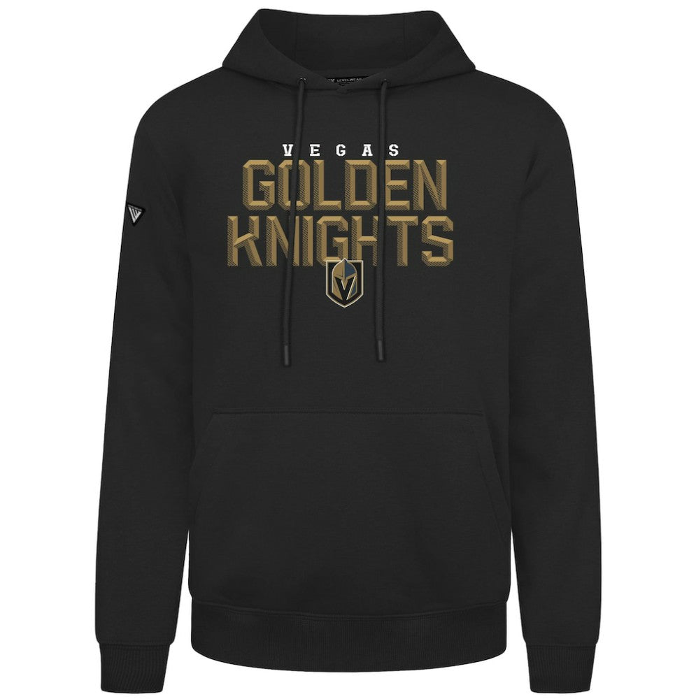 Vegas Golden Knights Levelwear Podium Carve Pullover Hoodie Black