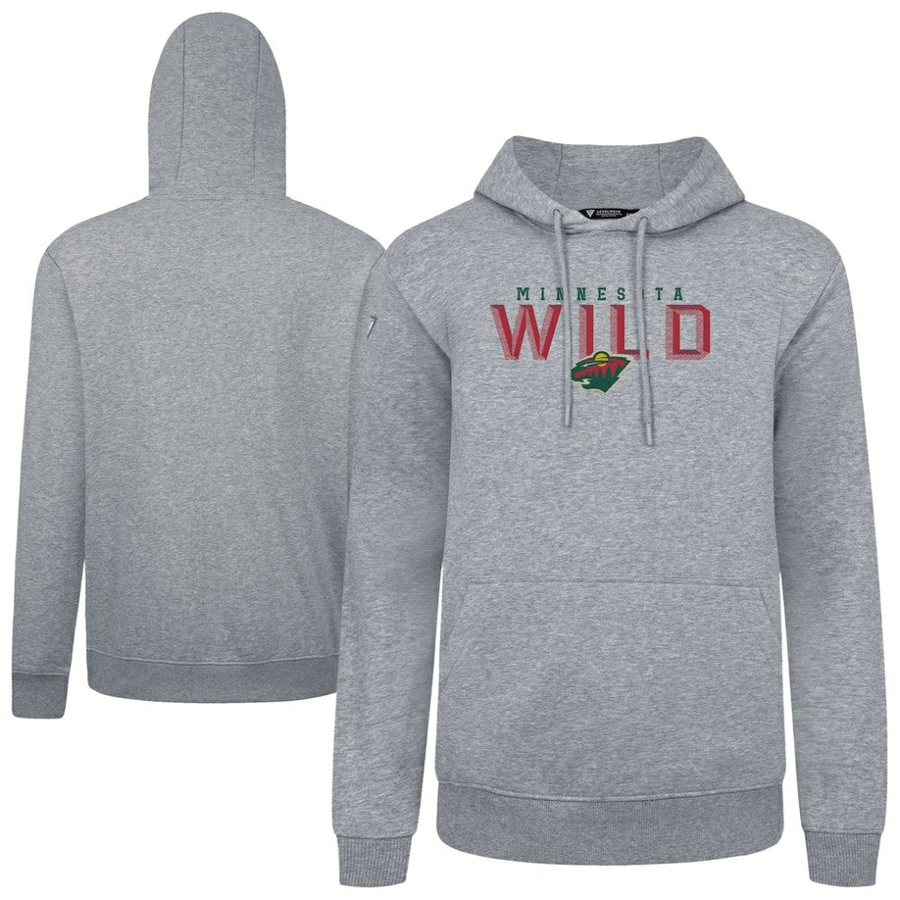 Minnesota Wild - Levelwear Podium Carve Pullover Hoodie Gray