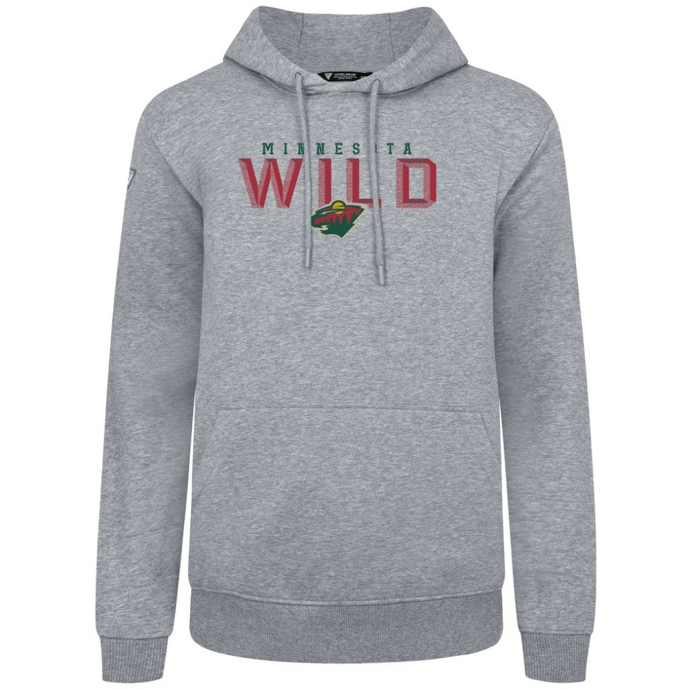 Minnesota Wild - Levelwear Podium Carve Pullover Hoodie Gray