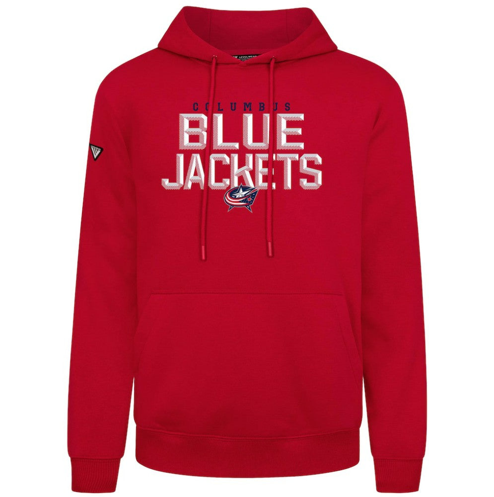 Columbus Blue Jackets - Levelwear Podium Carve Pullover Hoodie Red