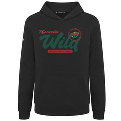 Minnesota Wild - Levelwear Youth Podium Monument Pullover Hoodie Black