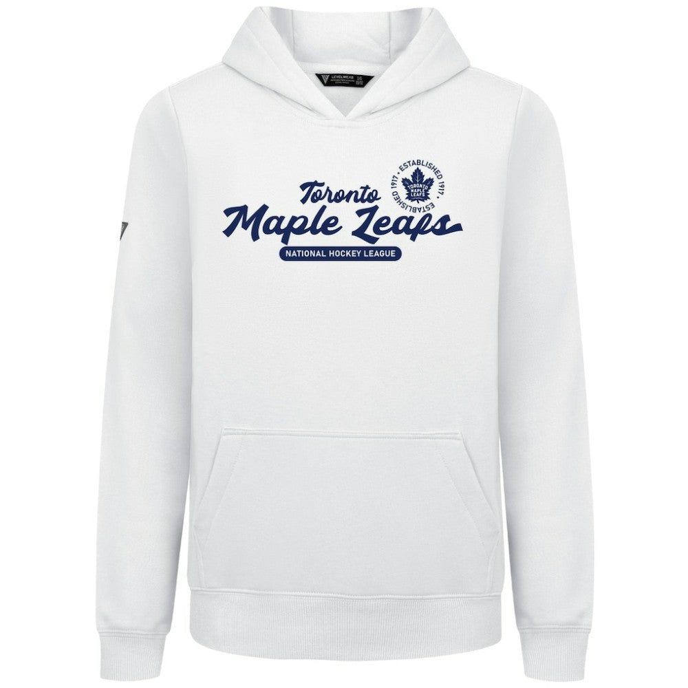Toronto Maple Leafs - Levelwear Youth Podium Monument Pullover Hoodie White
