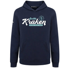 Seattle Kraken Levelwear Youth Podium Monument Pullover Hoodie Navy