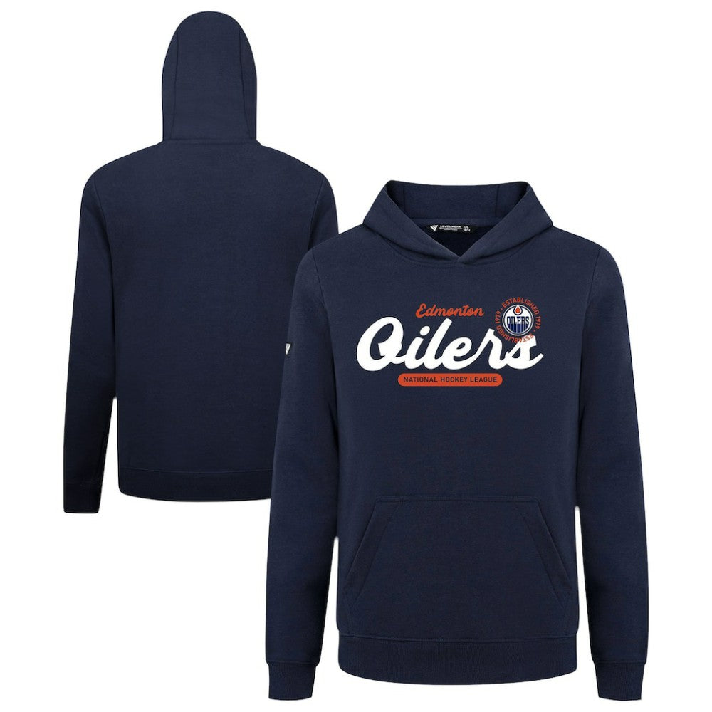 Edmonton Oilers - Levelwear Youth Podium Monument Pullover Hoodie Navy