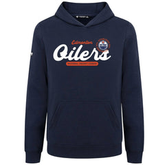 Edmonton Oilers - Levelwear Youth Podium Monument Pullover Hoodie Navy