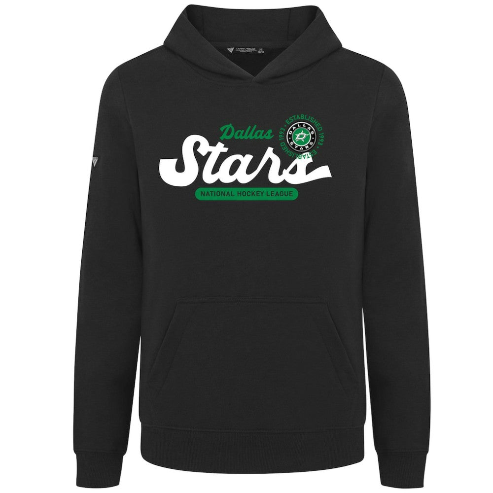 Dallas Stars - Levelwear Youth Podium Monument Pullover Hoodie Black