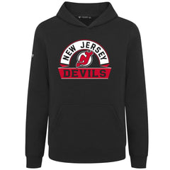 New Jersey Devils - Levelwear Youth Podium Banner Arch Pullover Hoodie Black