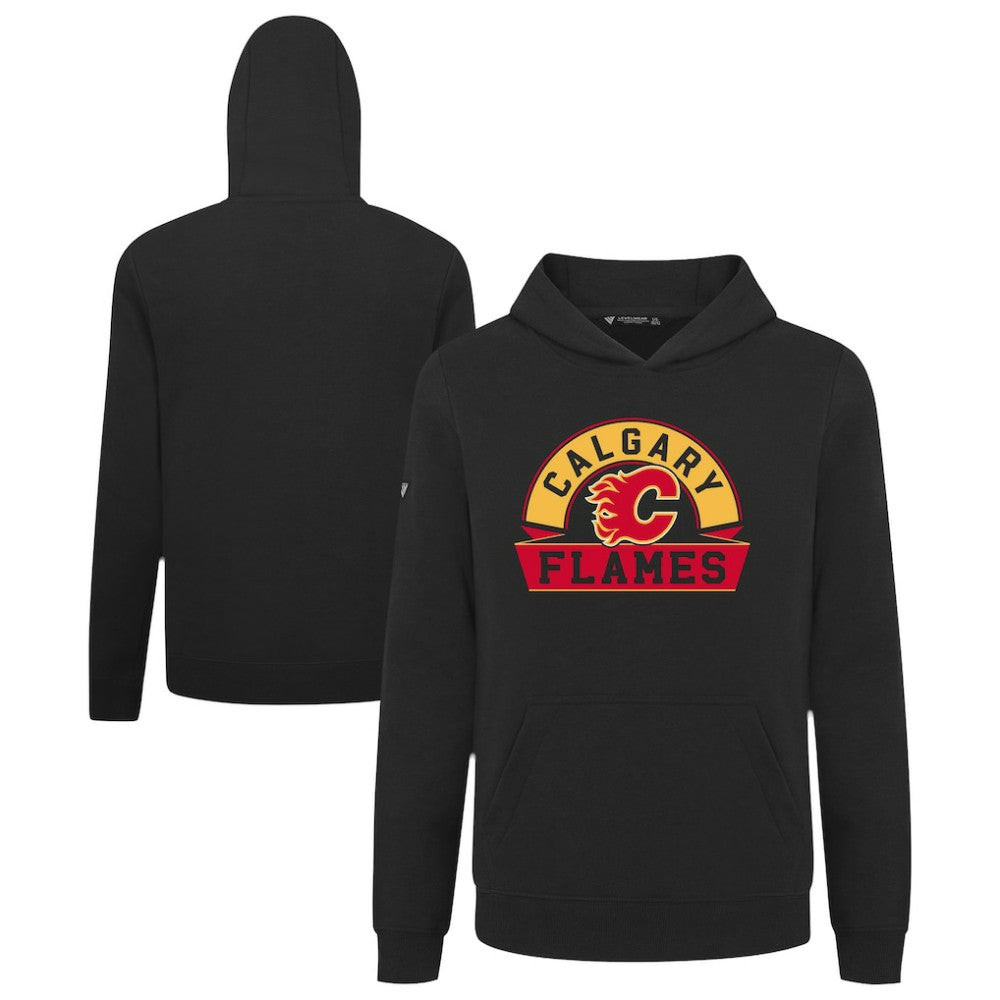 Calgary Flames - Levelwear Youth Podium Banner Arch Pullover Hoodie Black