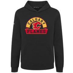 Calgary Flames - Levelwear Youth Podium Banner Arch Pullover Hoodie Black