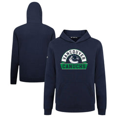 Vancouver Canucks - Levelwear Youth Podium Banner Arch Pullover Hoodie Navy