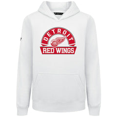 Detroit Red Wings - Levelwear Youth Podium Banner Arch Pullover Hoodie White