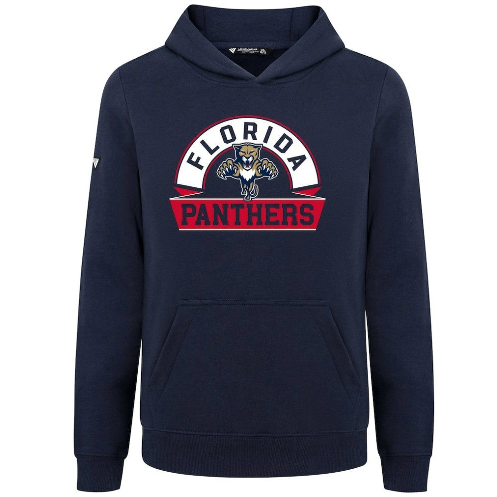 Florida Panthers - Levelwear Youth Podium Banner Arch Pullover Hoodie Navy