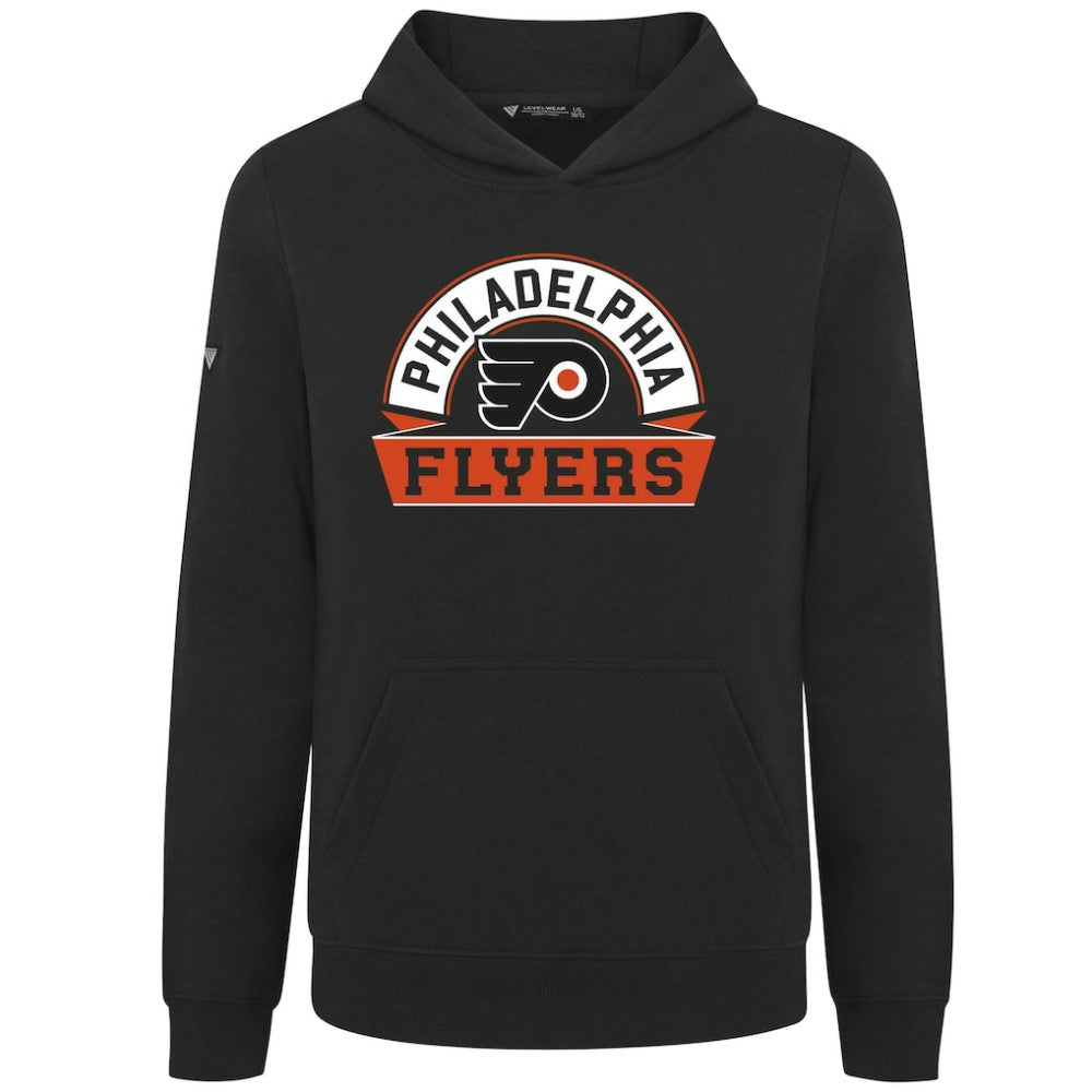 Philadelphia Flyers - Levelwear Youth Podium Banner Arch Pullover Hoodie Black