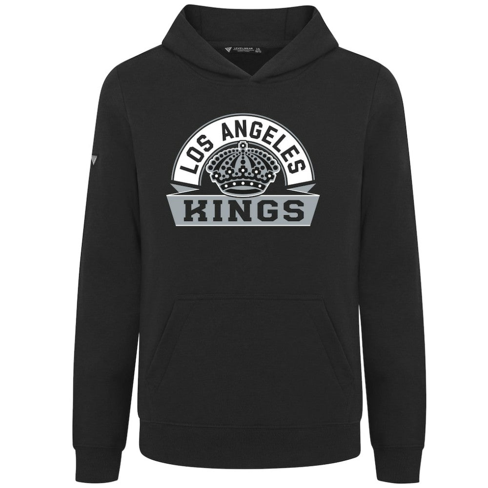 Los Angeles Kings - Levelwear Youth Podium Banner Arch Pullover Hoodie Black