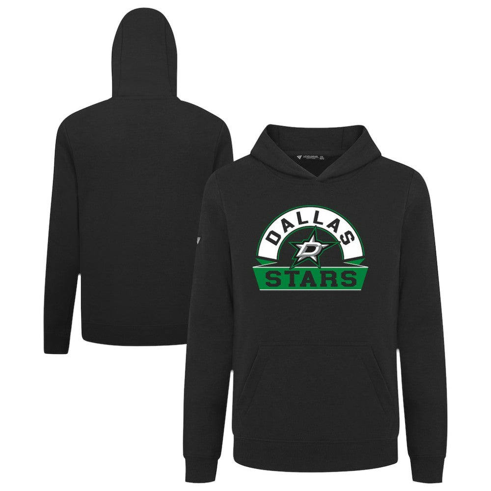 Dallas Stars - Levelwear Youth Podium Banner Arch Pullover Hoodie Black
