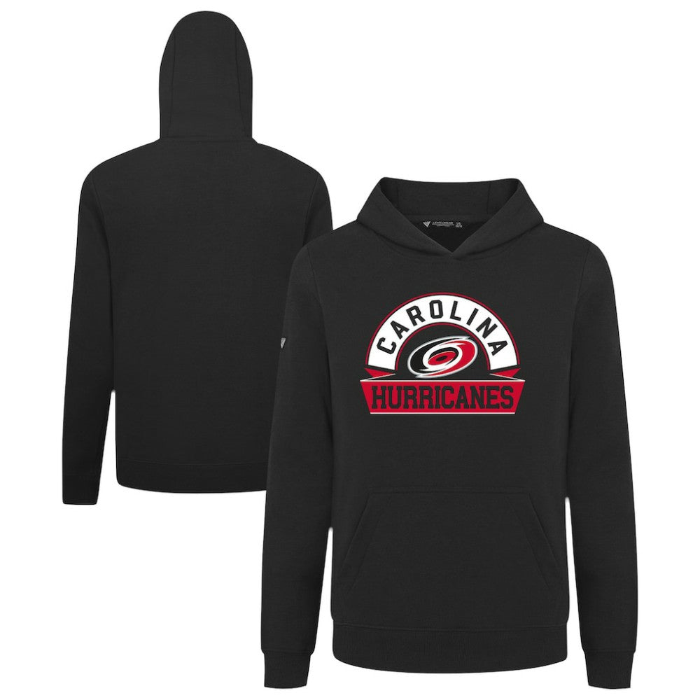 Carolina Hurricanes - Levelwear Youth Podium Banner Arch Pullover Hoodie Black
