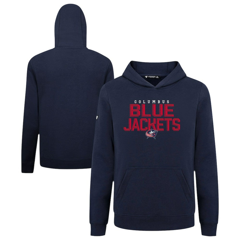 Columbus Blue Jackets - Levelwear Youth Podium Carve Pullover Hoodie Navy