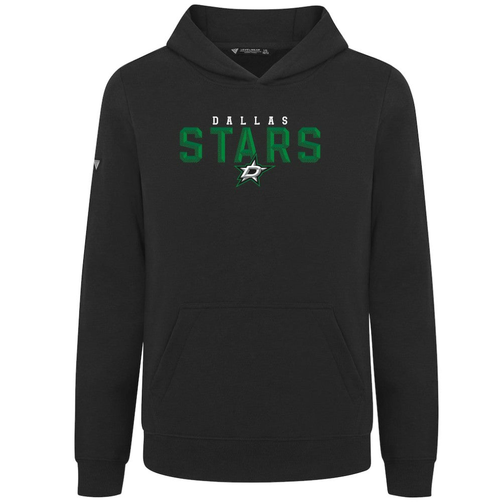 Dallas Stars - Levelwear Youth Podium Carve Pullover Hoodie Black