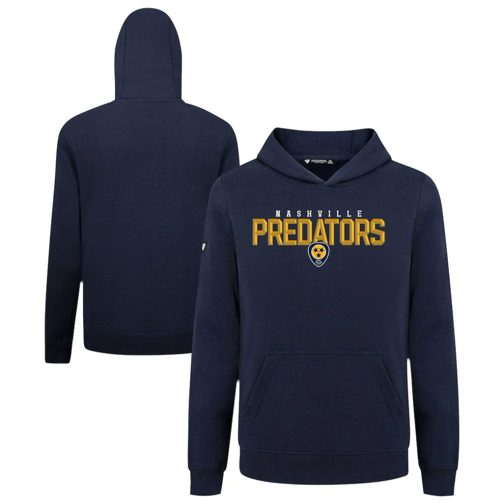 Nashville Predators - Levelwear Youth Podium Carve Pullover Hoodie Navy