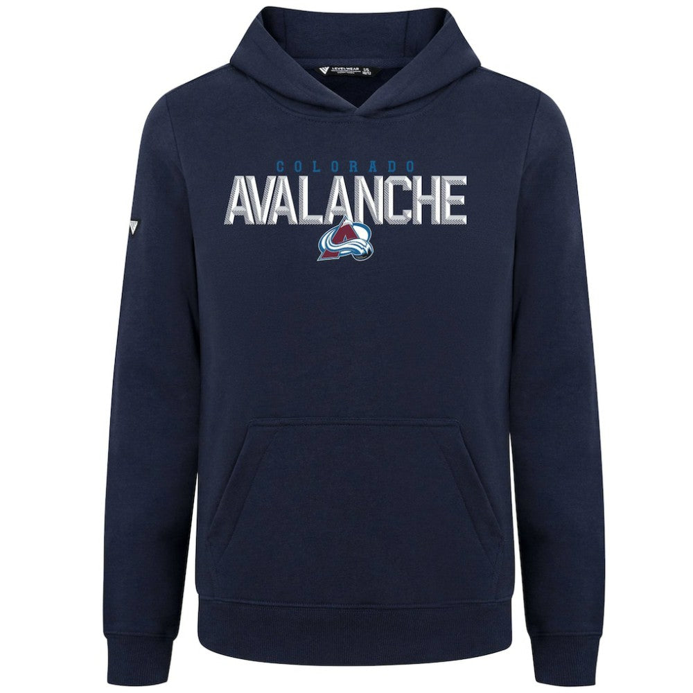 Colorado Avalanche - Levelwear Youth Podium Carve Pullover Hoodie Navy