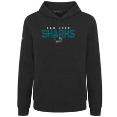 San Jose Sharks - Levelwear Youth Podium Carve Pullover Hoodie Black