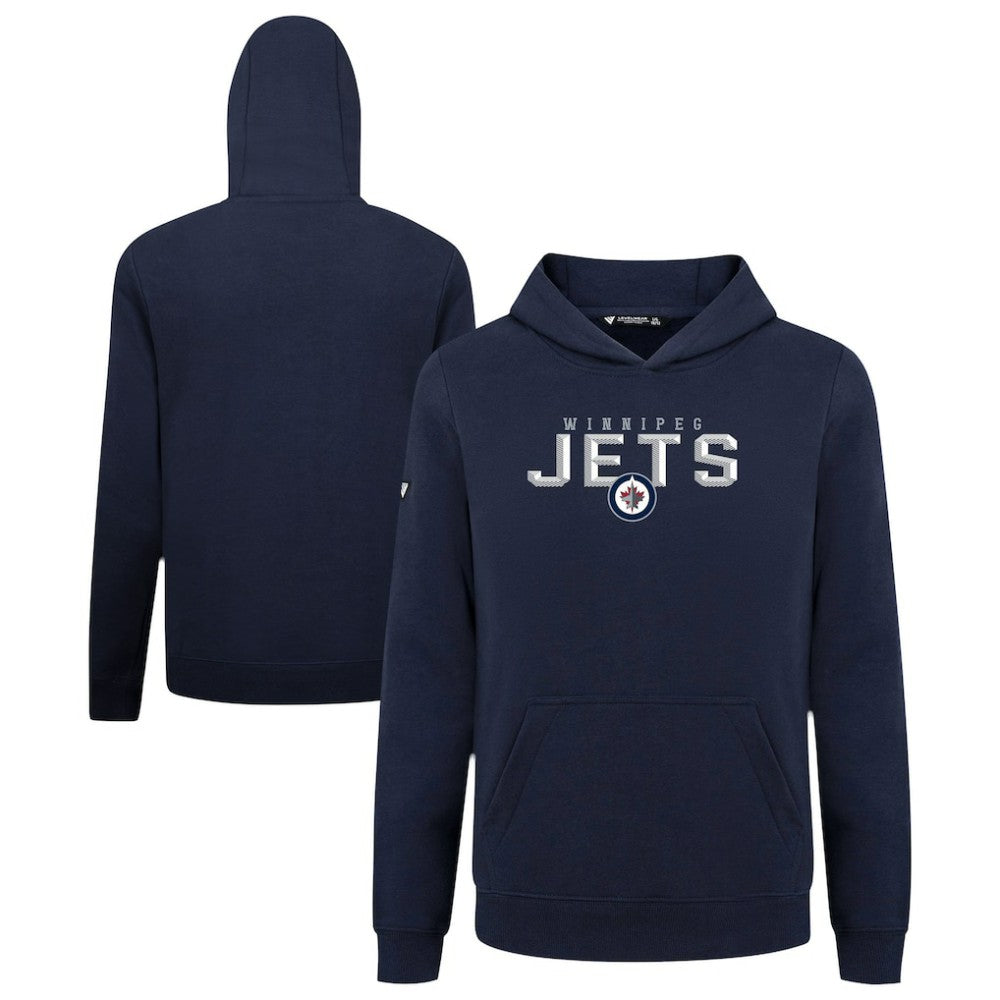 Winnipeg Jets - Levelwear Youth Podium Carve Pullover Hoodie Navy