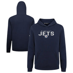Winnipeg Jets - Levelwear Youth Podium Carve Pullover Hoodie Navy