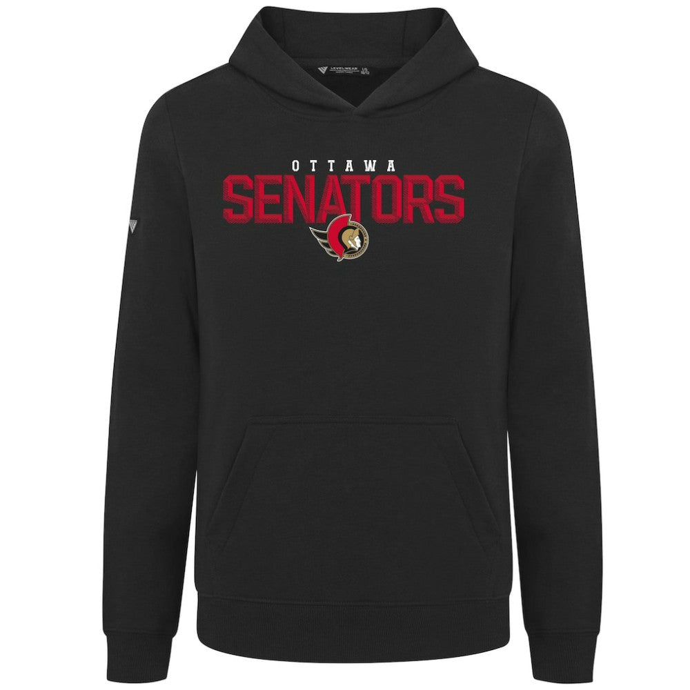 Ottawa Senators - Levelwear Youth Podium Carve Pullover Hoodie Black