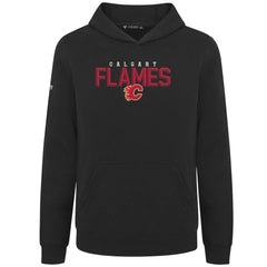 Calgary Flames - Levelwear Youth Podium Carve Pullover Hoodie Black