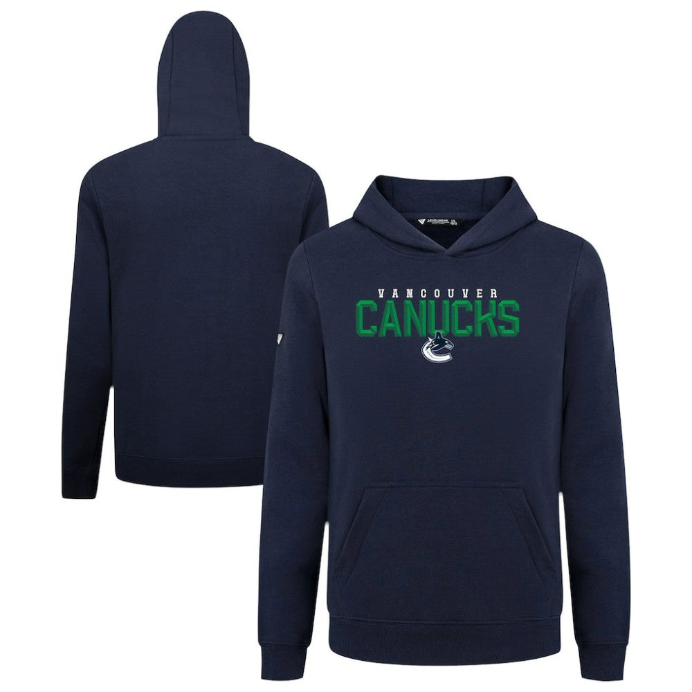 Vancouver Canucks - Levelwear Youth Podium Carve Pullover Hoodie Navy