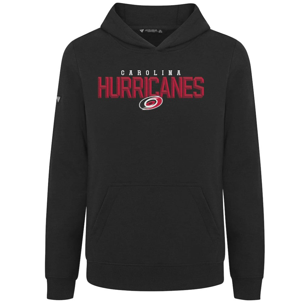 Carolina Hurricanes - Levelwear Youth Podium Carve Pullover Hoodie Black