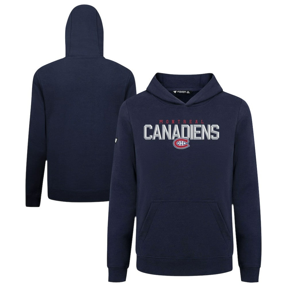 Montreal Canadiens - Levelwear Youth Podium Carve Pullover Hoodie Navy