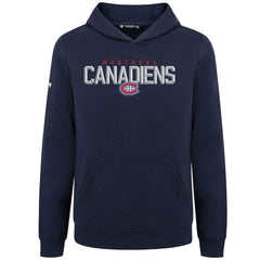 Montreal Canadiens - Levelwear Youth Podium Carve Pullover Hoodie Navy
