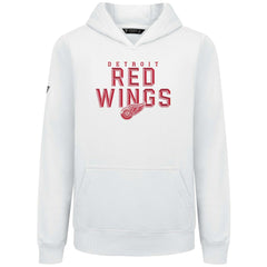 Detroit Red Wings - Levelwear Youth Podium Carve Pullover Hoodie White