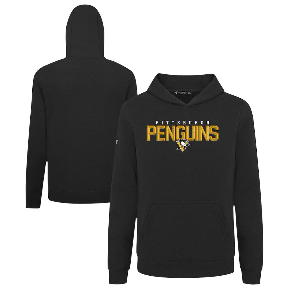 Pittsburgh Penguins Levelwear Youth Podium Carve Pullover Hoodie Black