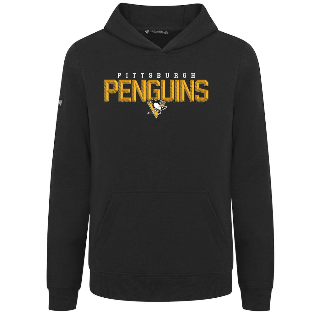 Pittsburgh Penguins Levelwear Youth Podium Carve Pullover Hoodie Black