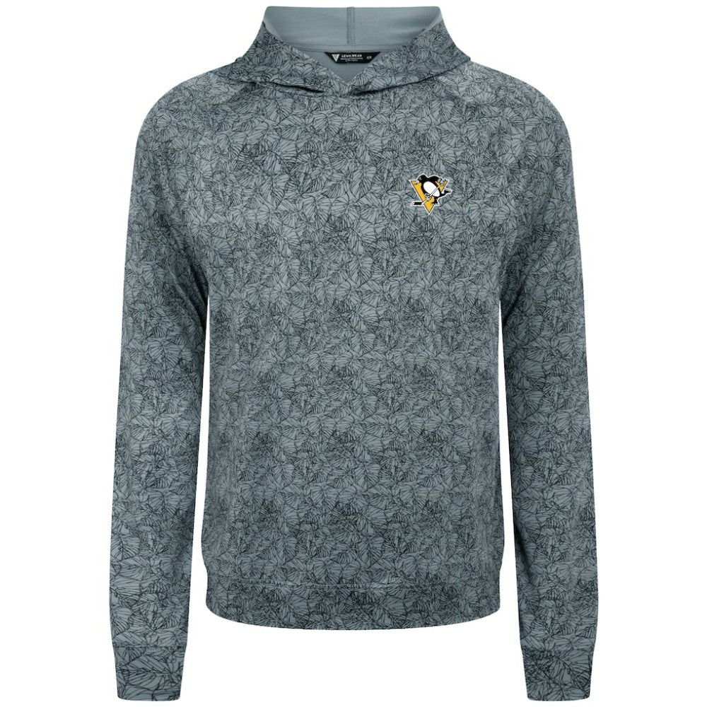 Pittsburgh Penguins Levelwear Albatross Raglan Pullover Hoodie Gray