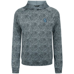 Seattle Kraken Levelwear Albatross Raglan Pullover Hoodie Gray
