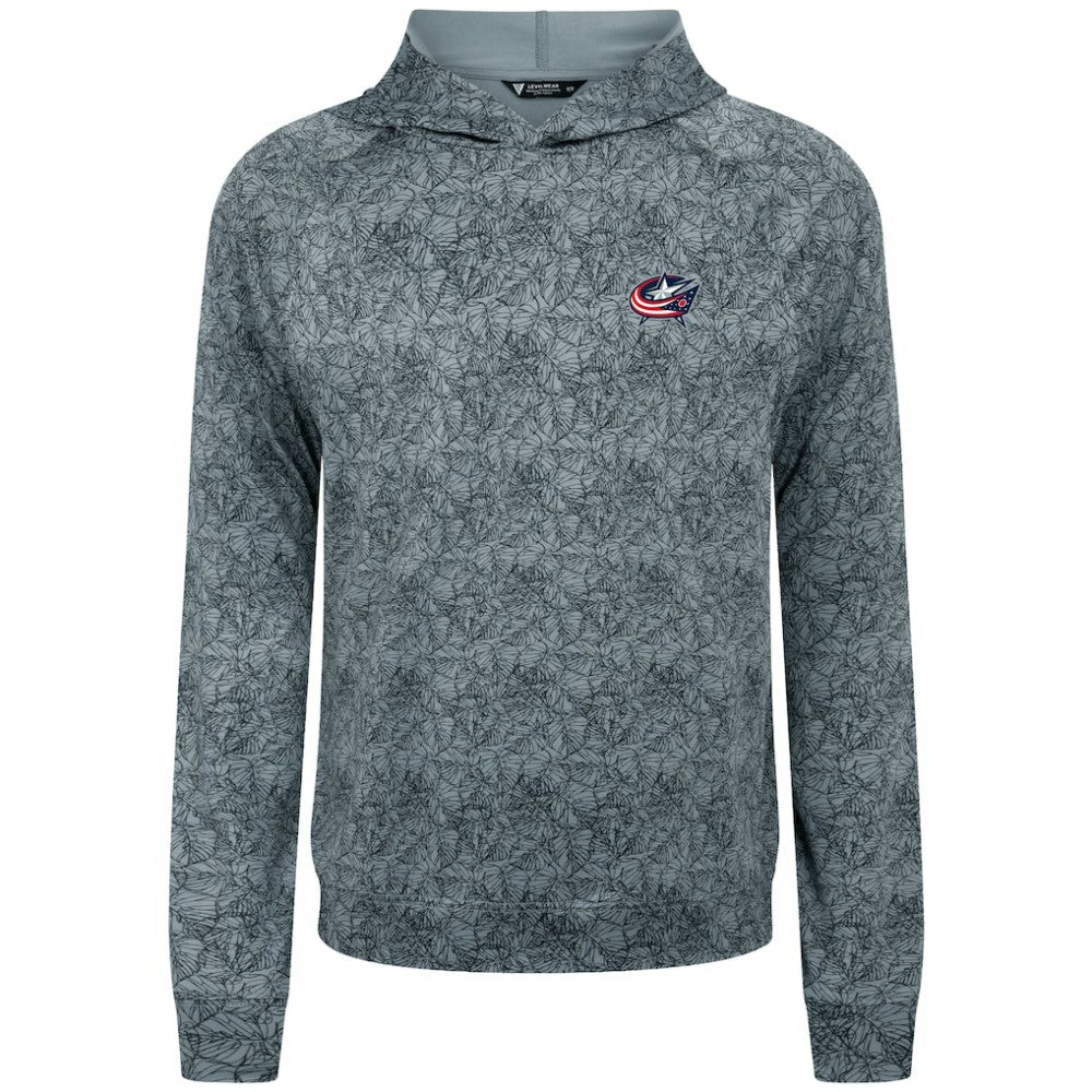 Columbus Blue Jackets - Levelwear Albatross Raglan Pullover Hoodie Gray