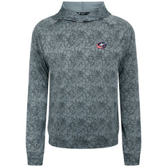 Columbus Blue Jackets - Levelwear Albatross Raglan Pullover Hoodie Gray