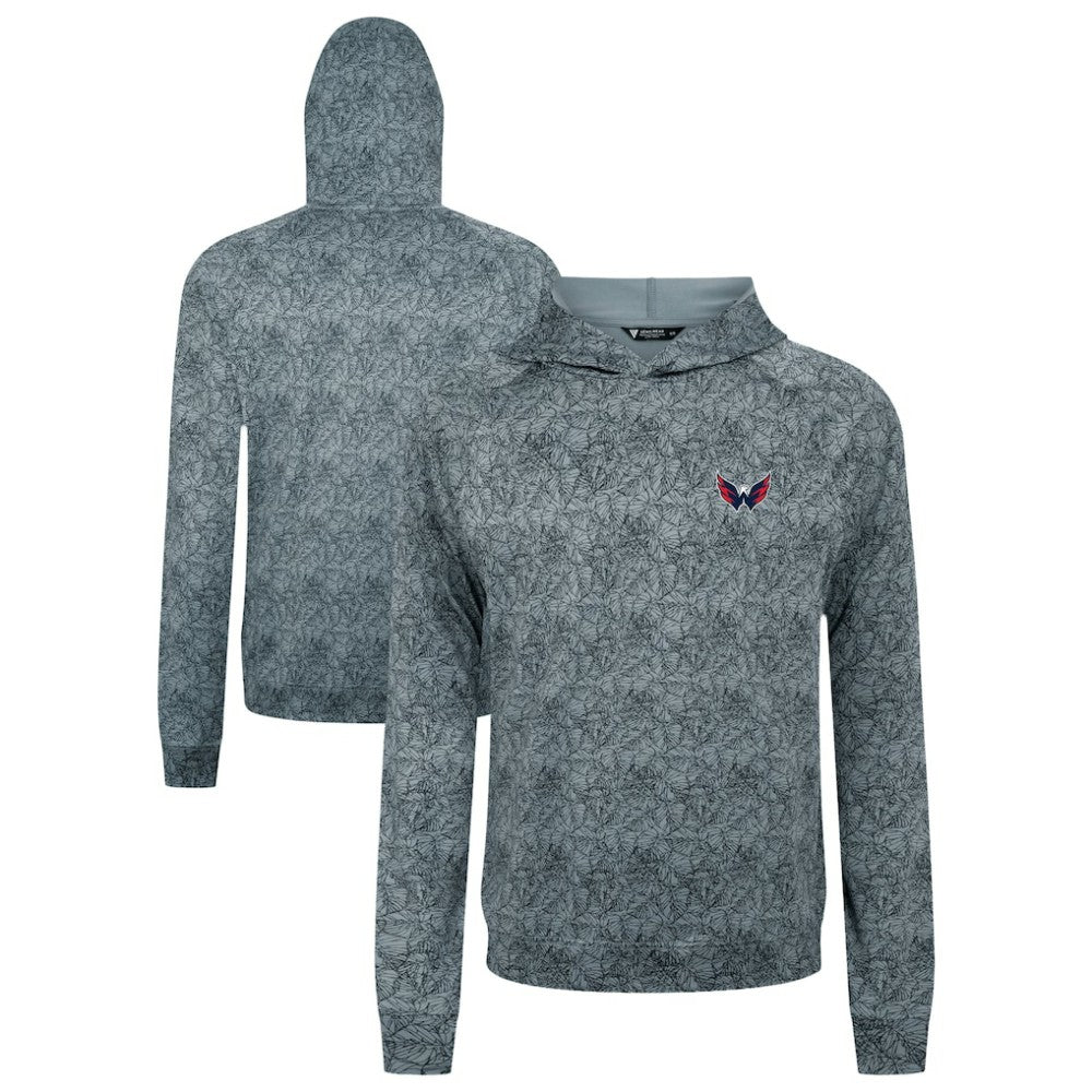 Washington Capitals Levelwear Albatross Raglan Pullover Hoodie Gray