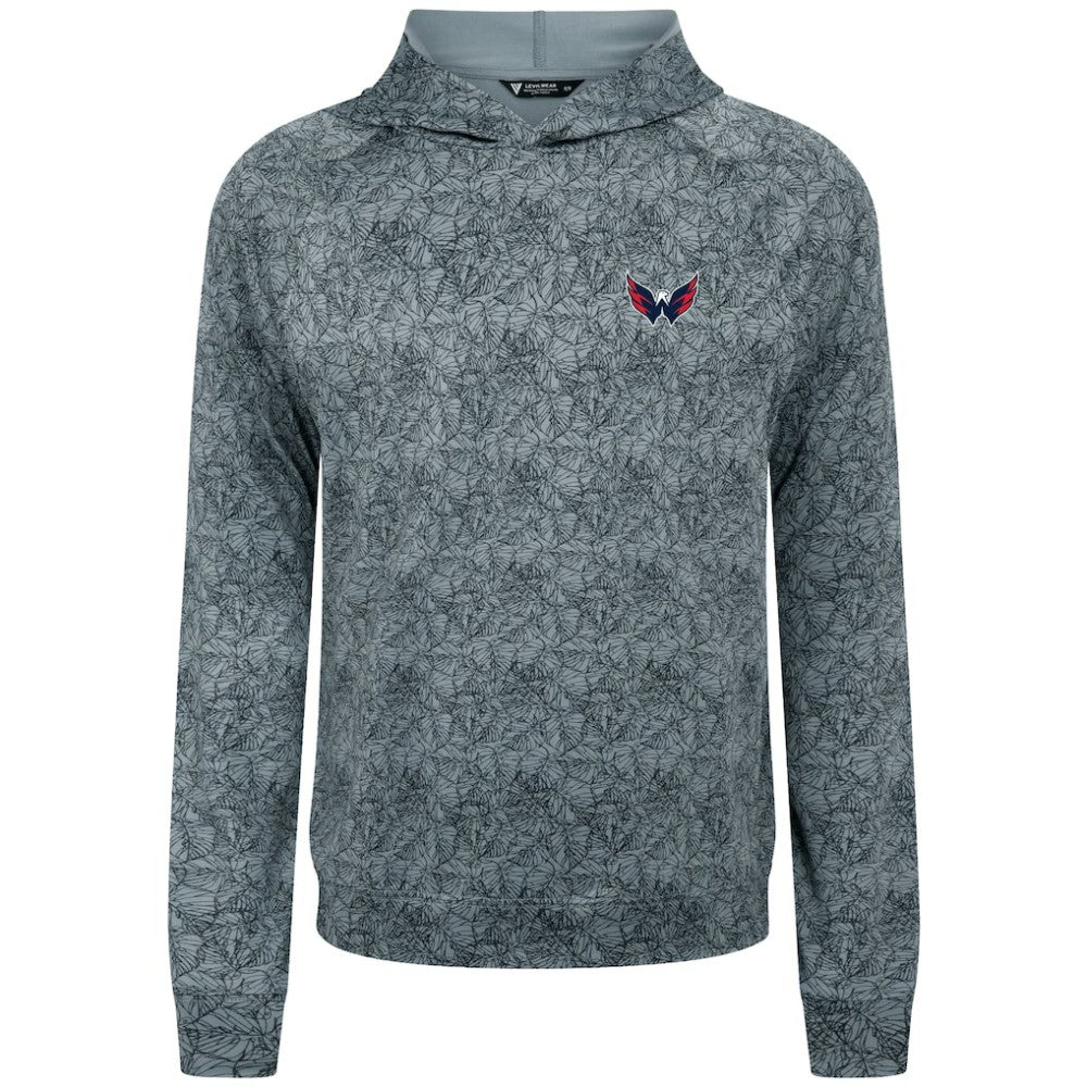 Washington Capitals Levelwear Albatross Raglan Pullover Hoodie Gray