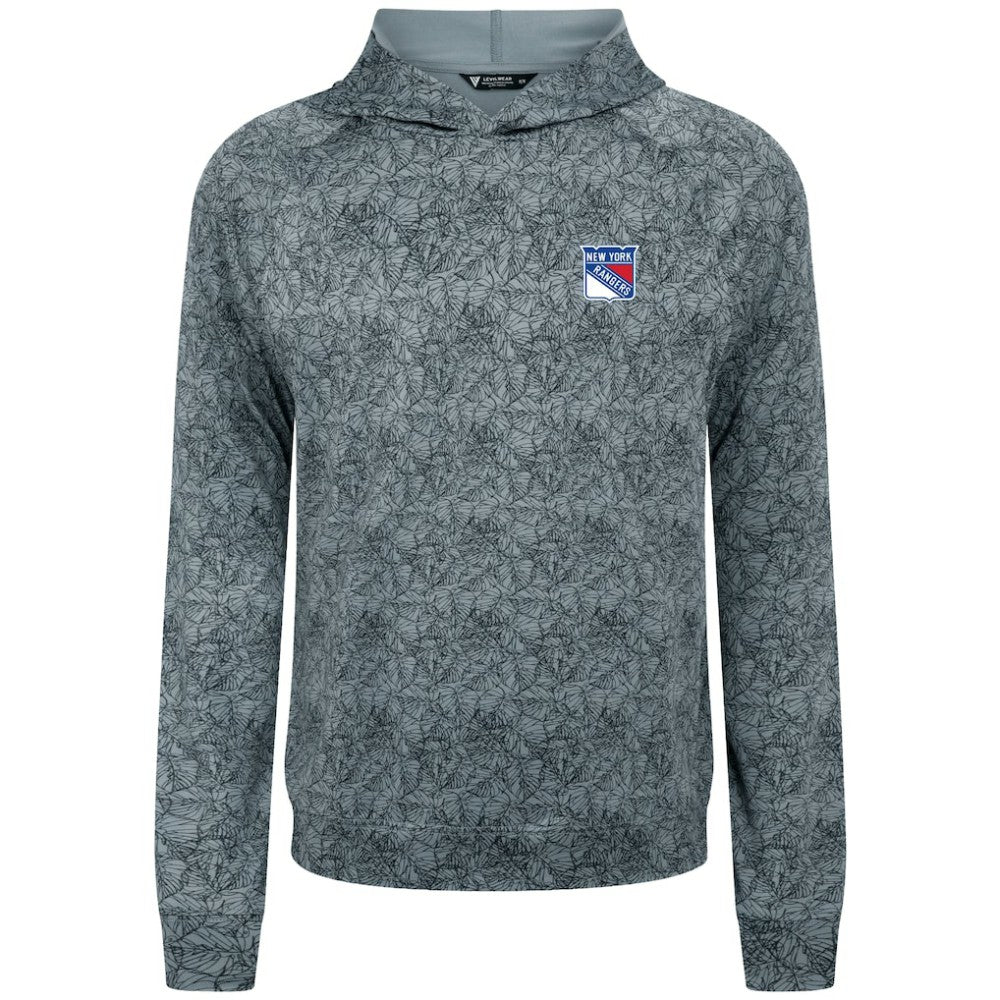 New York Rangers Levelwear Albatross Raglan Pullover Hoodie Gray