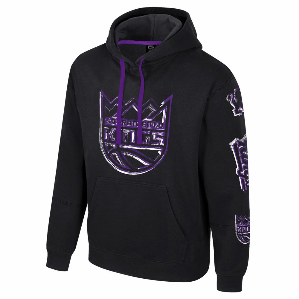 NBA - Sacramento Kings Stadium Essentials Unisex Elementized Pullover Hoodie - Black