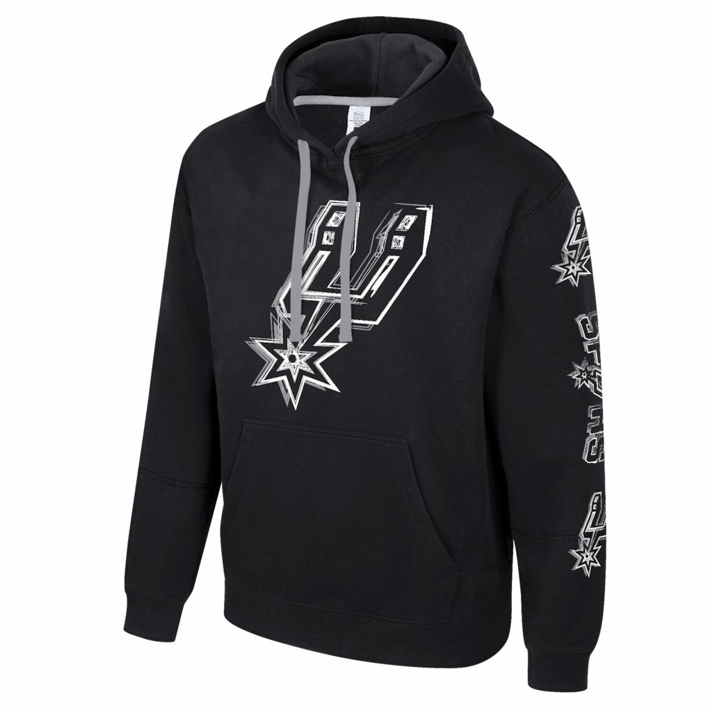 NBA - San Antonio Spurs Stadium Essentials Unisex Elementized Pullover Hoodie - Black