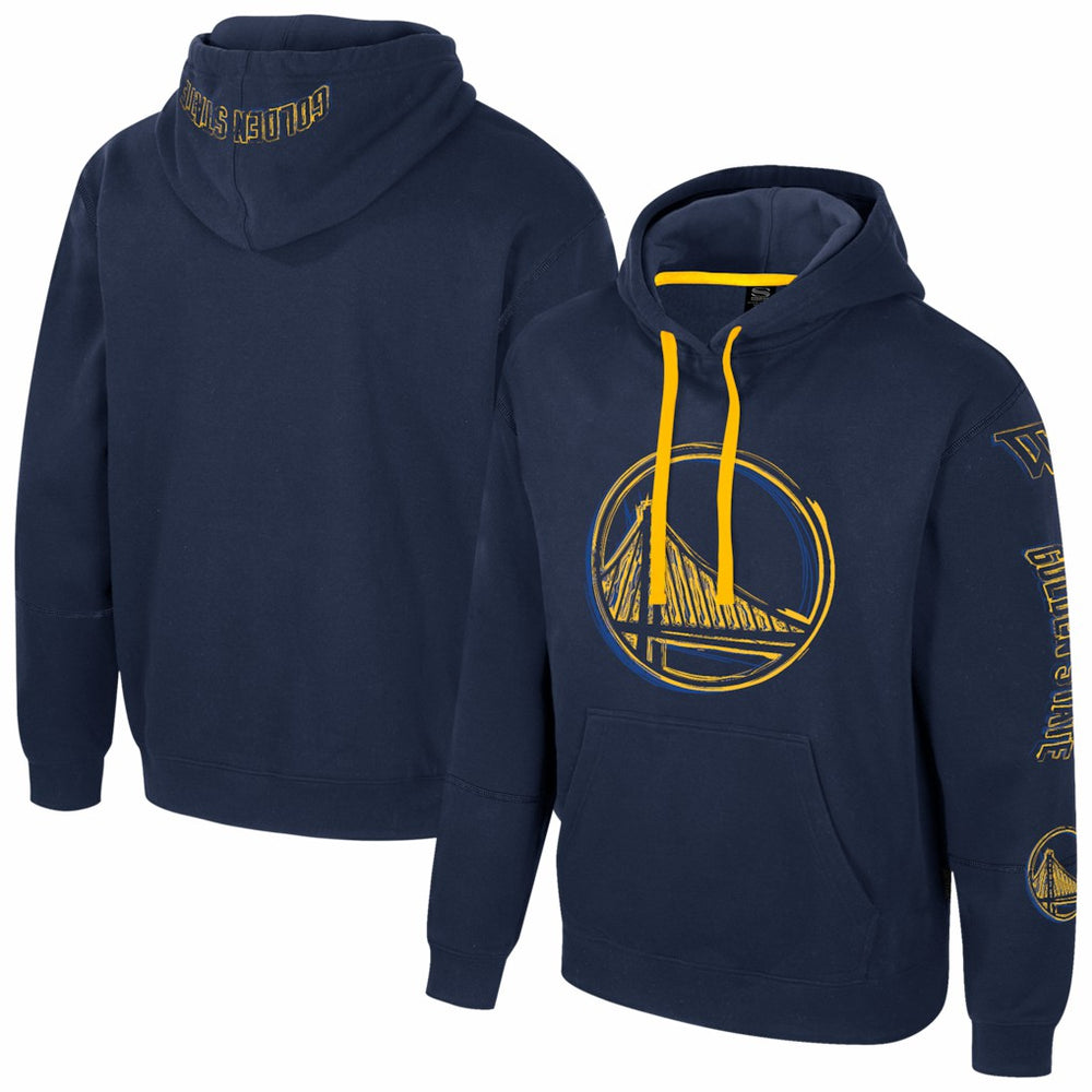 NBA - Golden State Warriors Stadium Essentials Unisex Elementized Pullover Hoodie - Navy