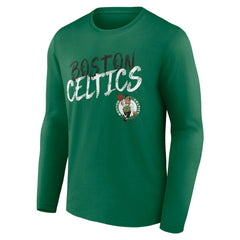 NBA - Boston Celtics Hustle Custom Long Sleeve T-Shirt - Kelly Green
