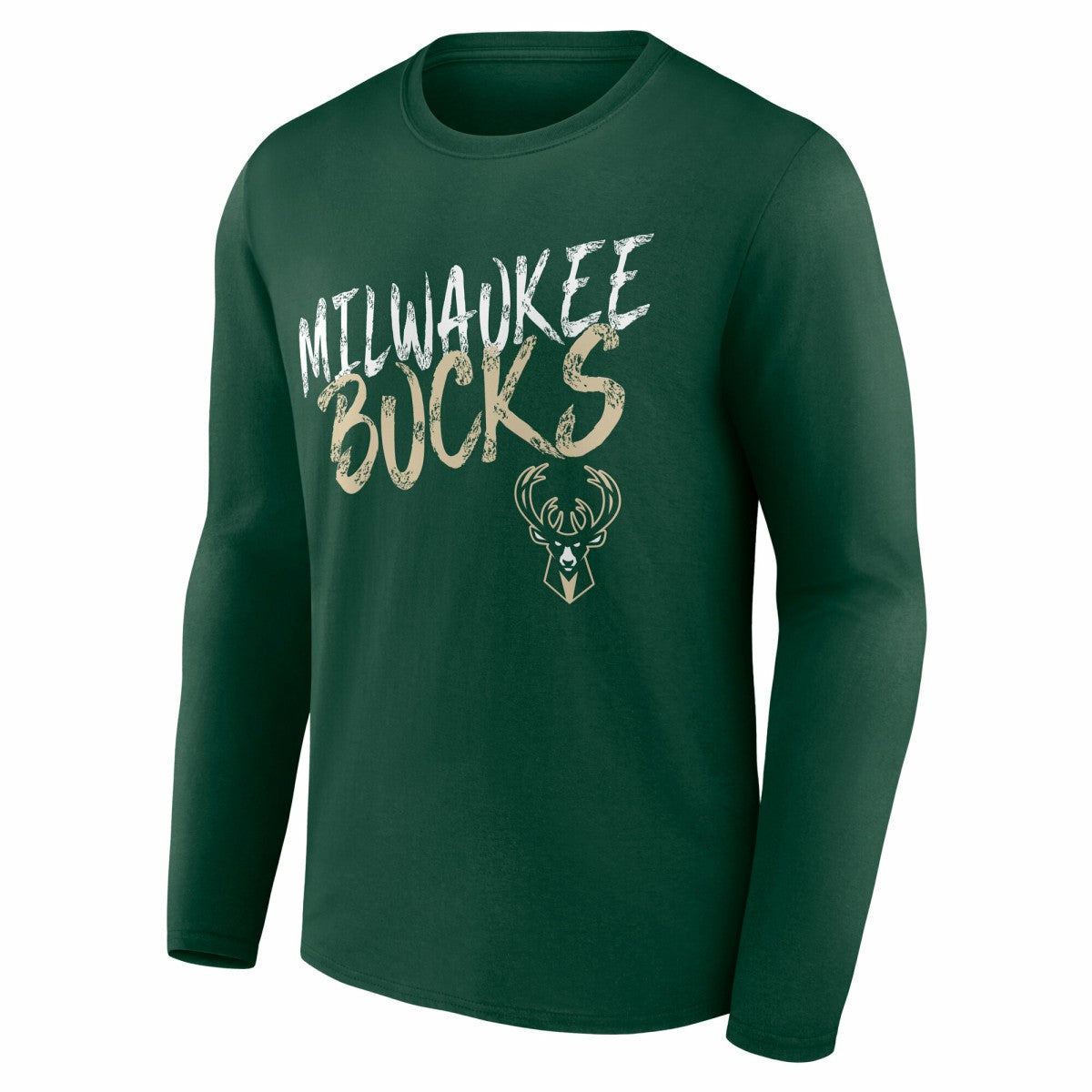 NBA - Milwaukee Bucks Hustle Custom Long Sleeve T-Shirt - Hunter Green